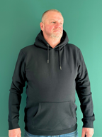 Hoodie "Héritage" unisexe – Ultra-Heavyweight (350 g/m²) NOIR
