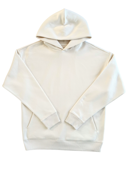Hoodie Oversize "The Minimalist" – Molleton Premium (300g/m²) BEIGE