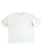 T-Shirt Oversize Premium unisexe – 100% Coton Bio (220g/m²) BLANC