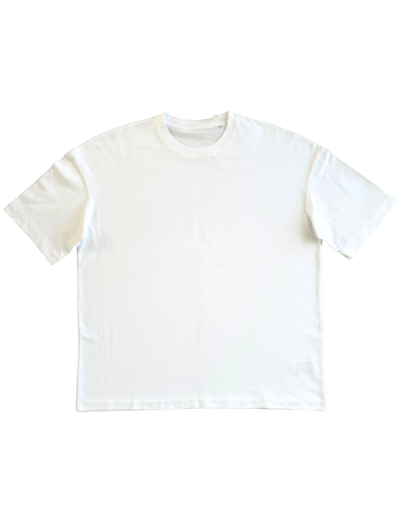 T-Shirt Oversize Premium unisexe – 100% Coton Bio (220g/m²) BLANC