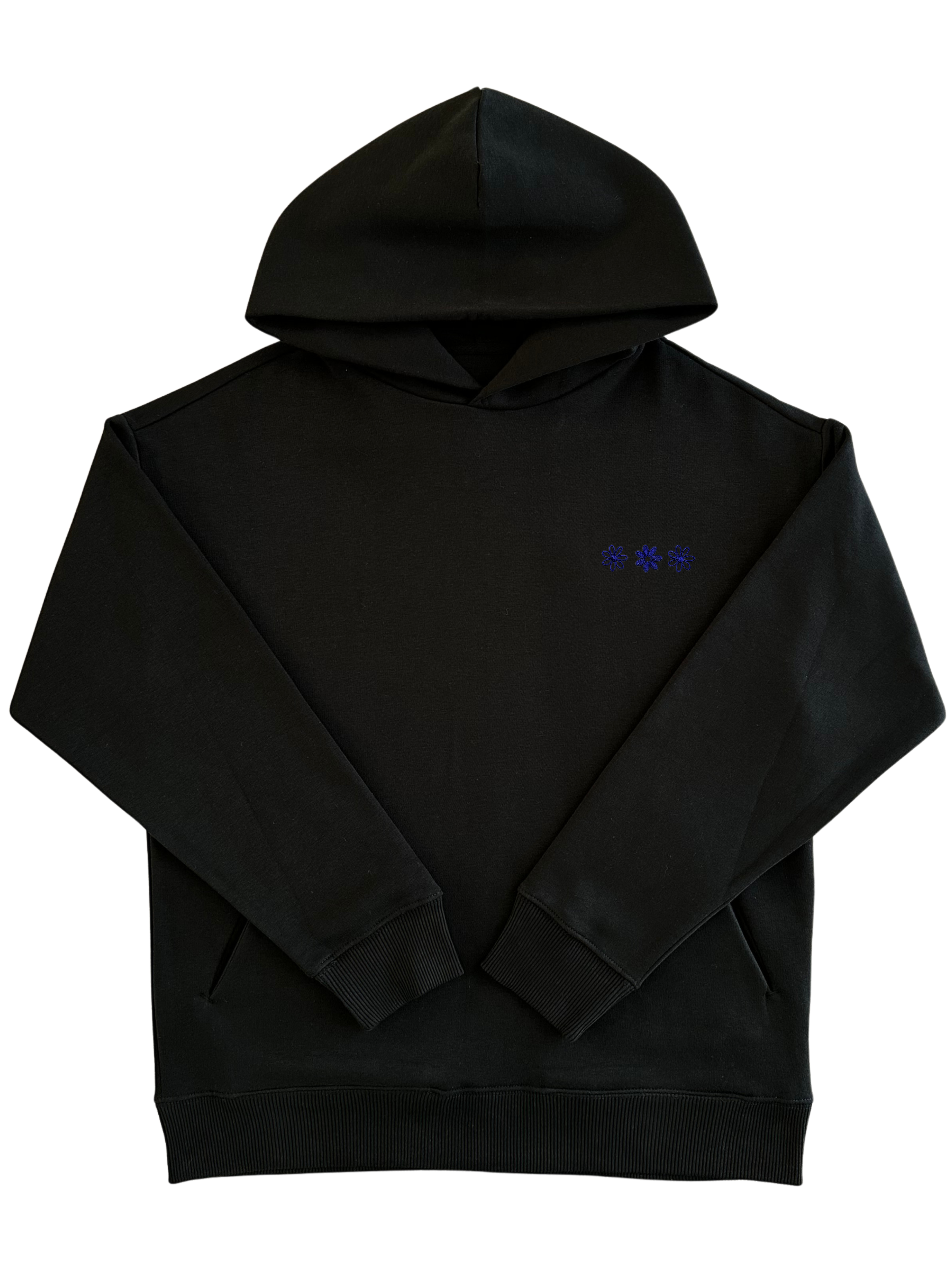 Hoodie Oversize "The Minimalist" – Molleton Premium (300g/m²) NOIR