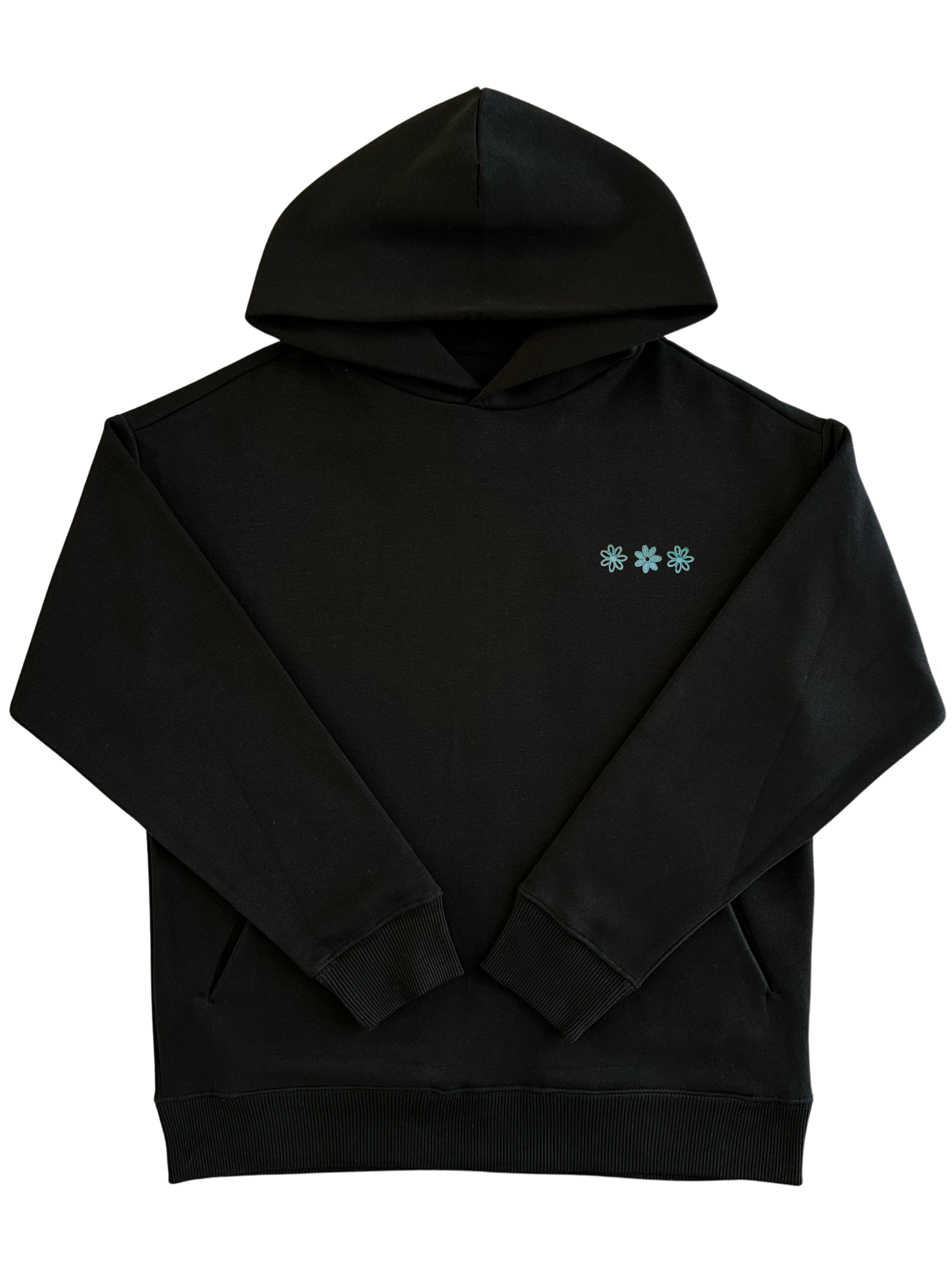 Hoodie Oversize "The Minimalist" – Molleton Premium (300g/m²) NOIR