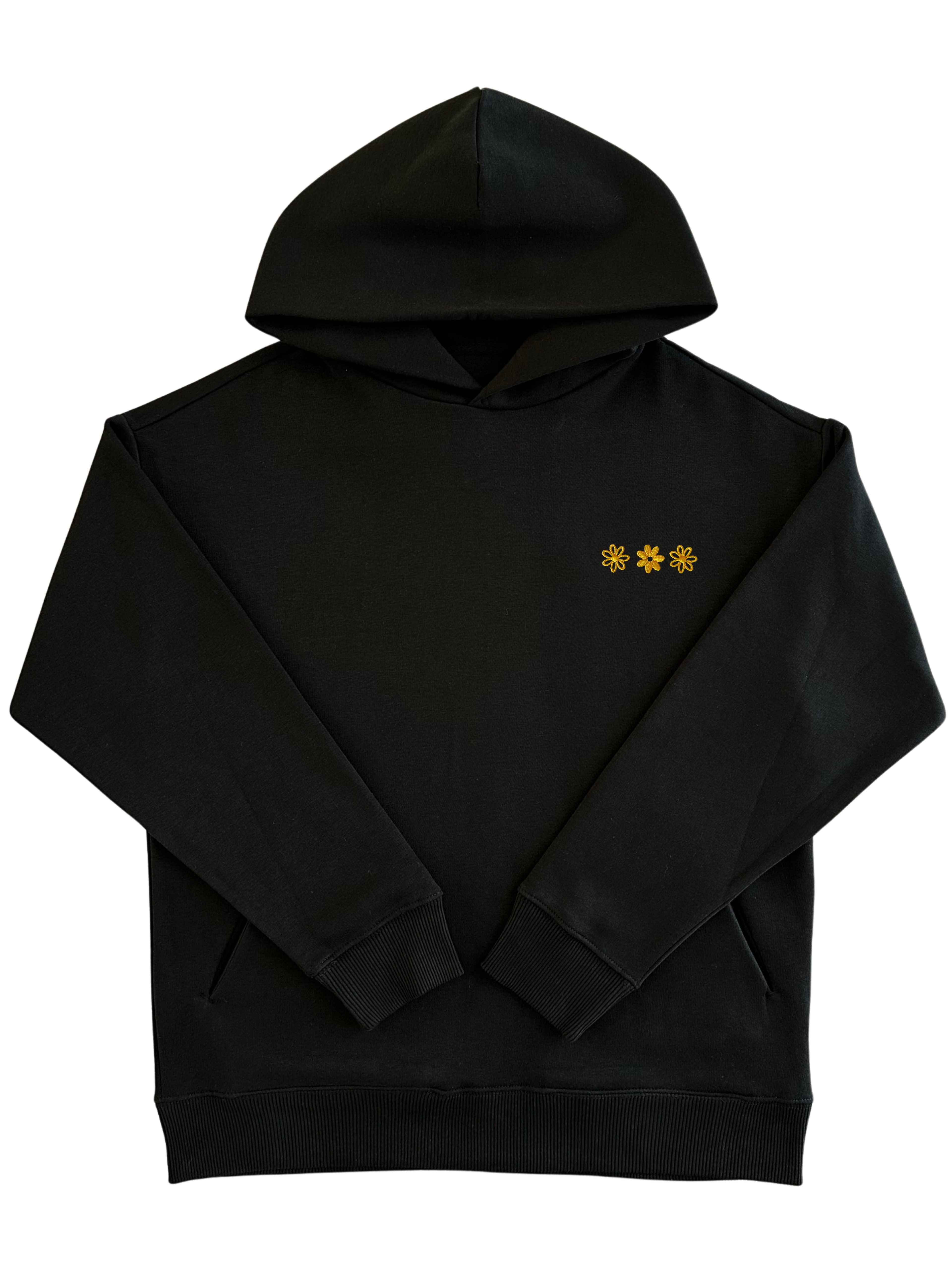 Hoodie Oversize "The Minimalist" – Molleton Premium (300g/m²) NOIR
