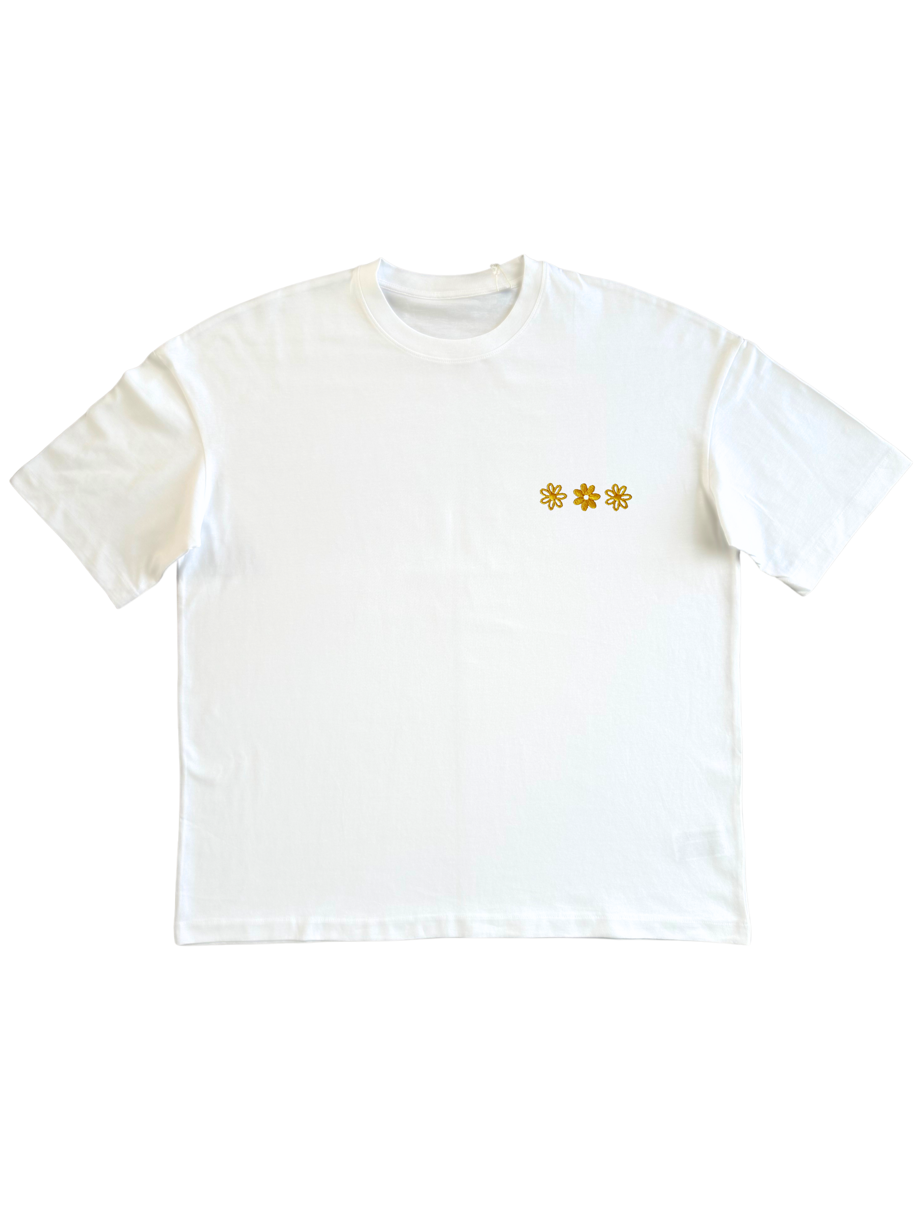 T-Shirt Oversize Premium unisexe – 100% Coton Bio (220g/m²) BLANC