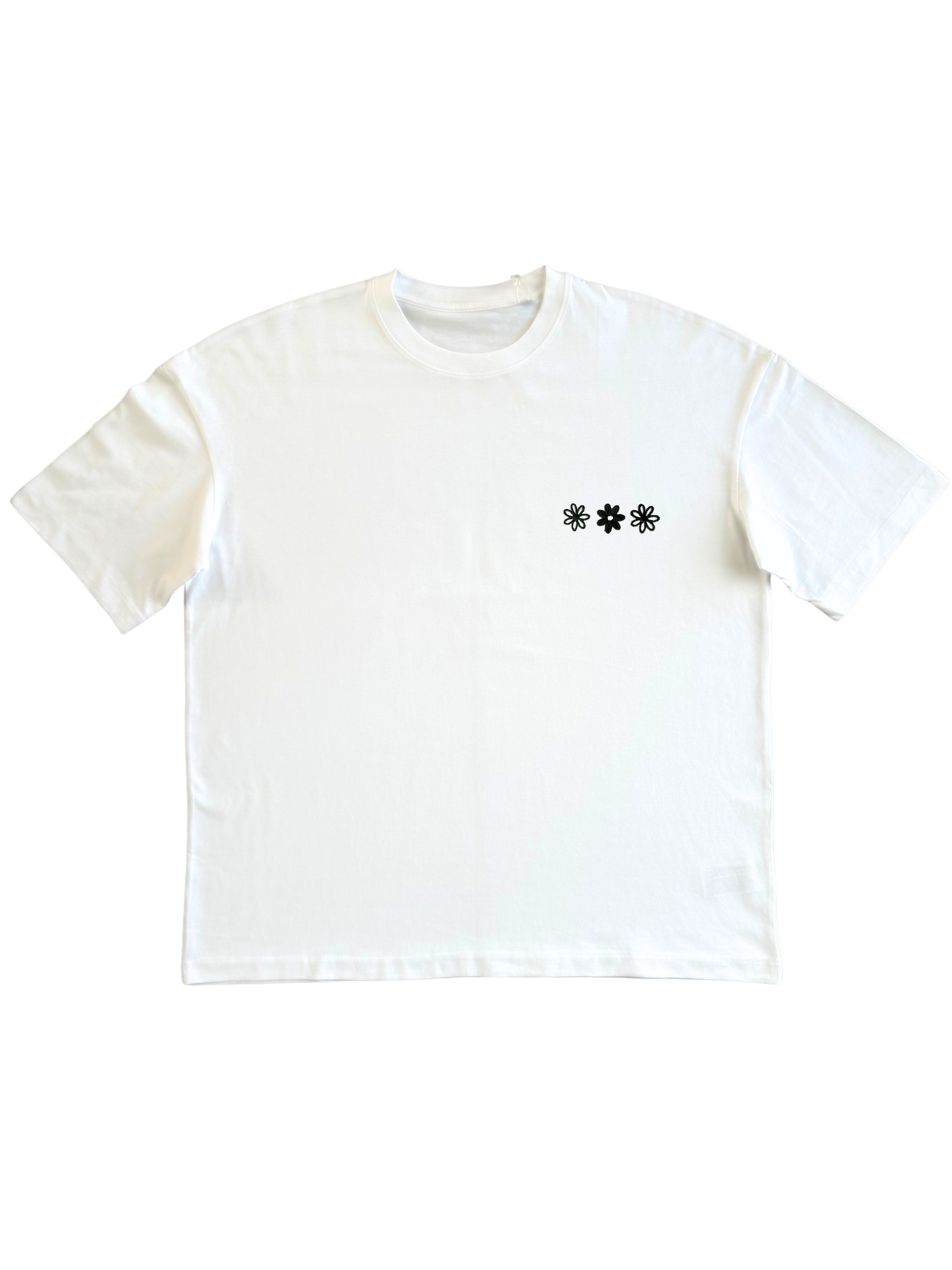 T-Shirt Oversize Premium unisexe – 100% Coton Bio (220g/m²) BLANC