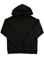 Hoodie Oversize unisexe "The Minimalist" – (300g/m²) NOIR
