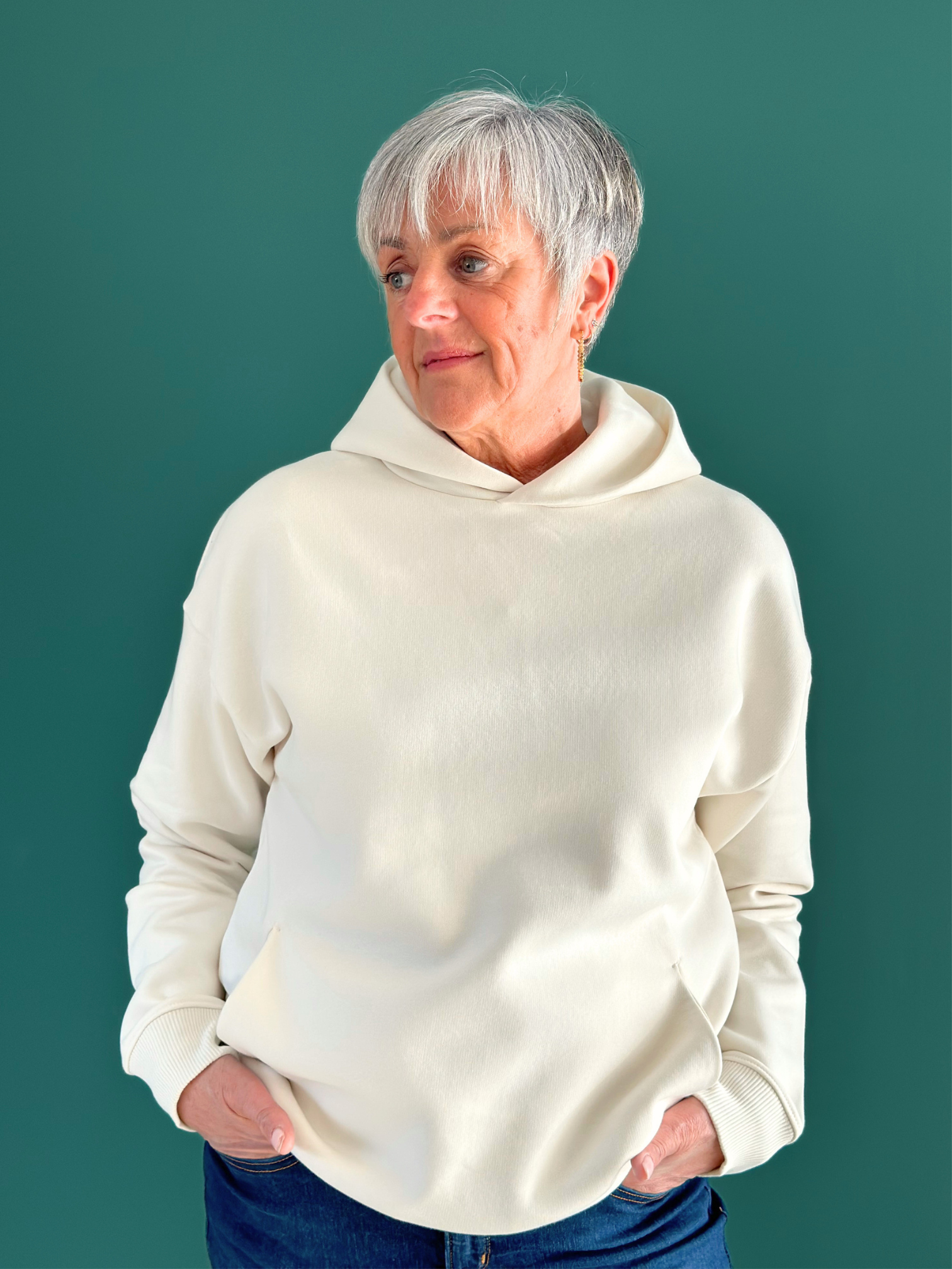 Hoodie Oversize "The Minimalist" – Molleton Premium (300g/m²) BEIGE