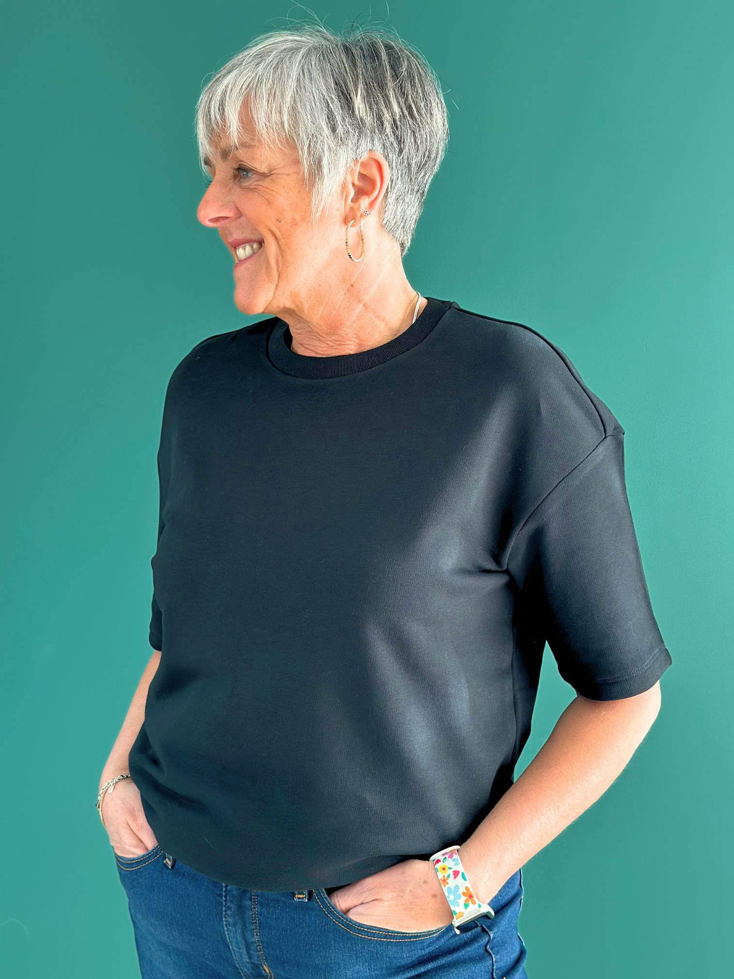 T-Shirt Oversize Ultra-Heavy unisexe – (300g/m²) NOIR