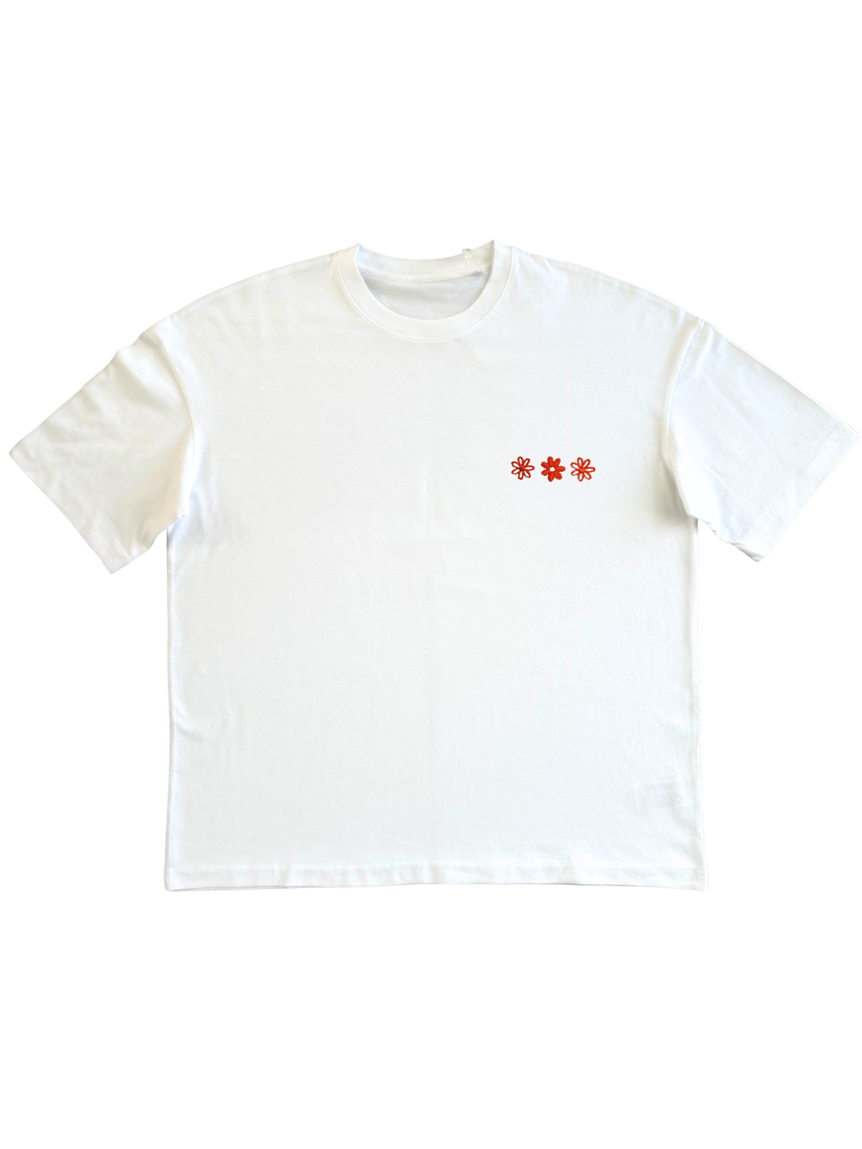 T-Shirt Oversize Premium unisexe – 100% Coton Bio (220g/m²) BLANC