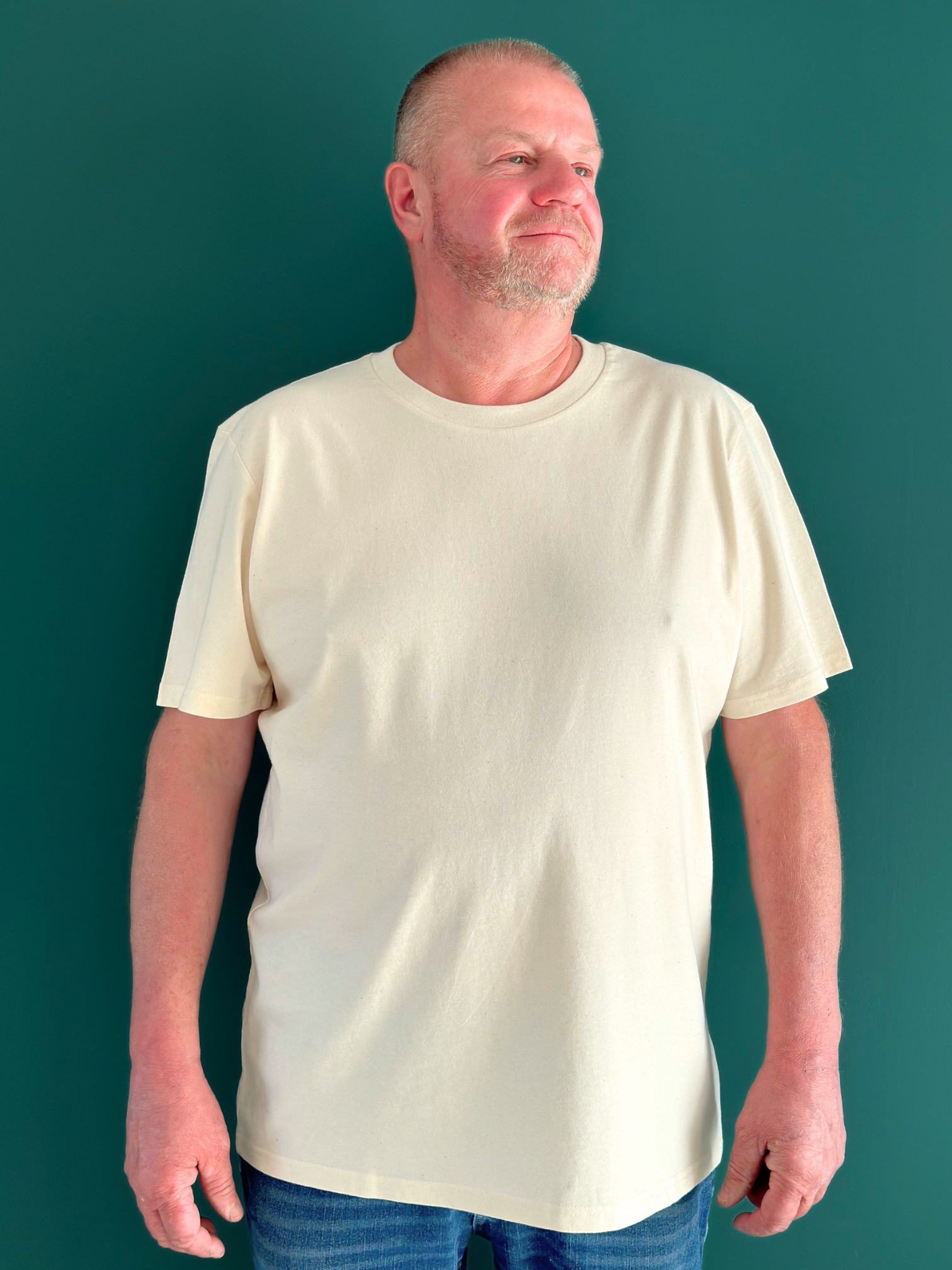 Le T-Shirt Éco-Conçu – Coton Biologique & Recyclé (180 g/m²) BEIGE