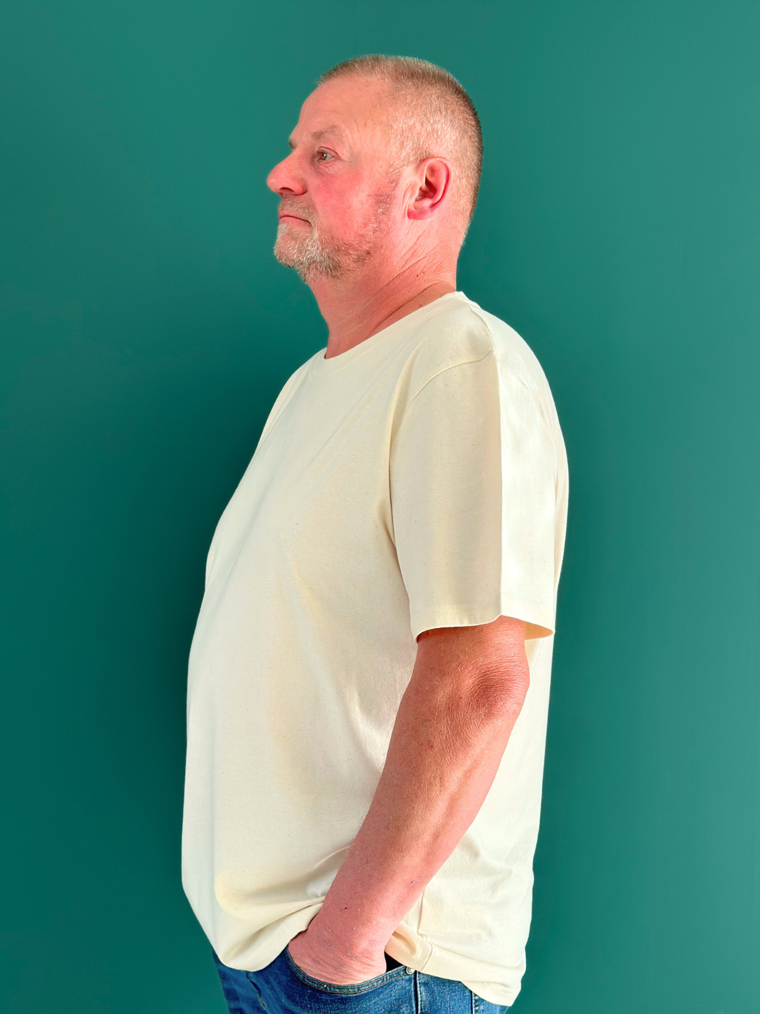 Le T-Shirt Éco-Conçu – Coton Biologique & Recyclé (180 g/m²) BEIGE