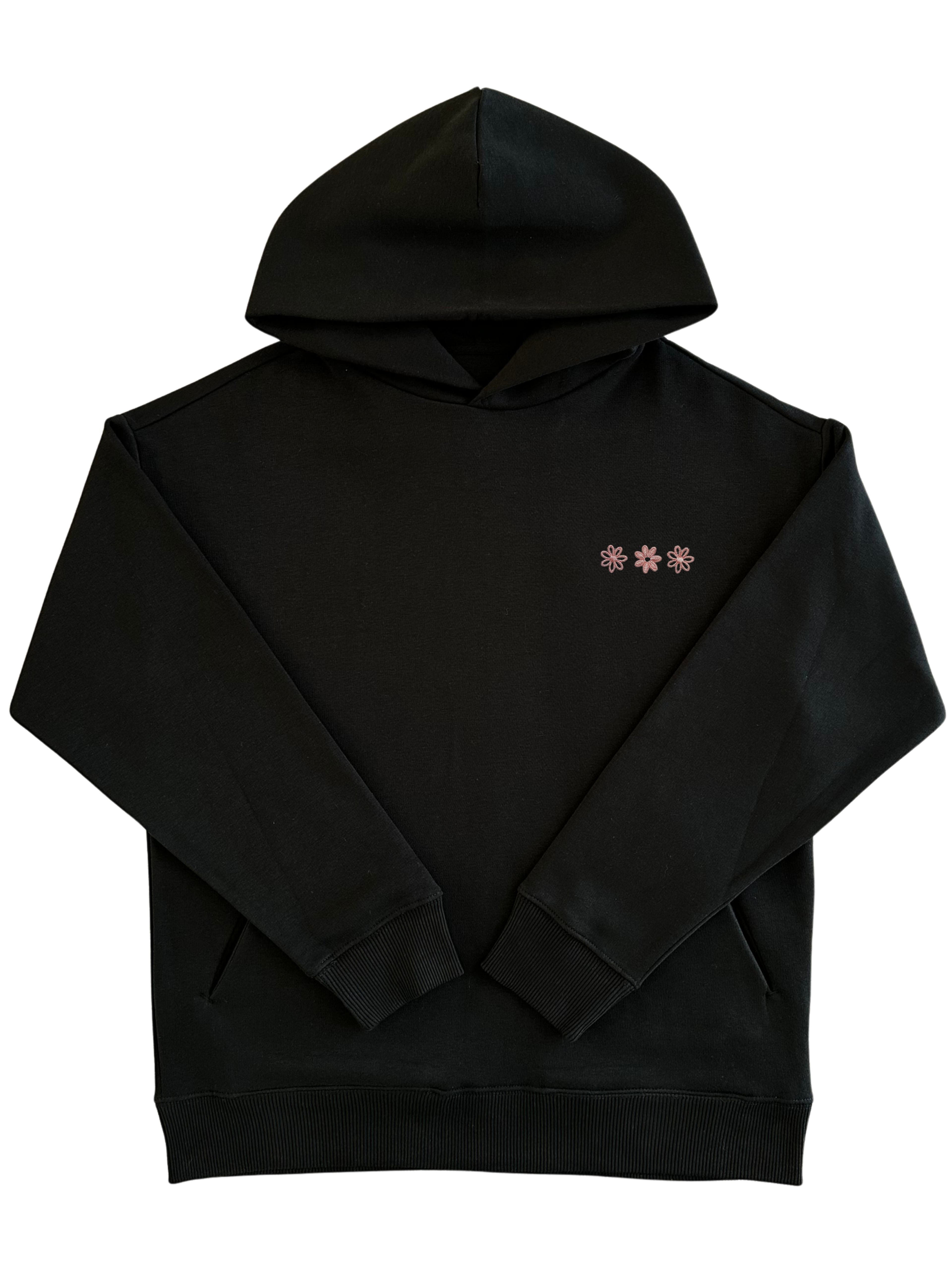 Hoodie Oversize "The Minimalist" – Molleton Premium (300g/m²) NOIR