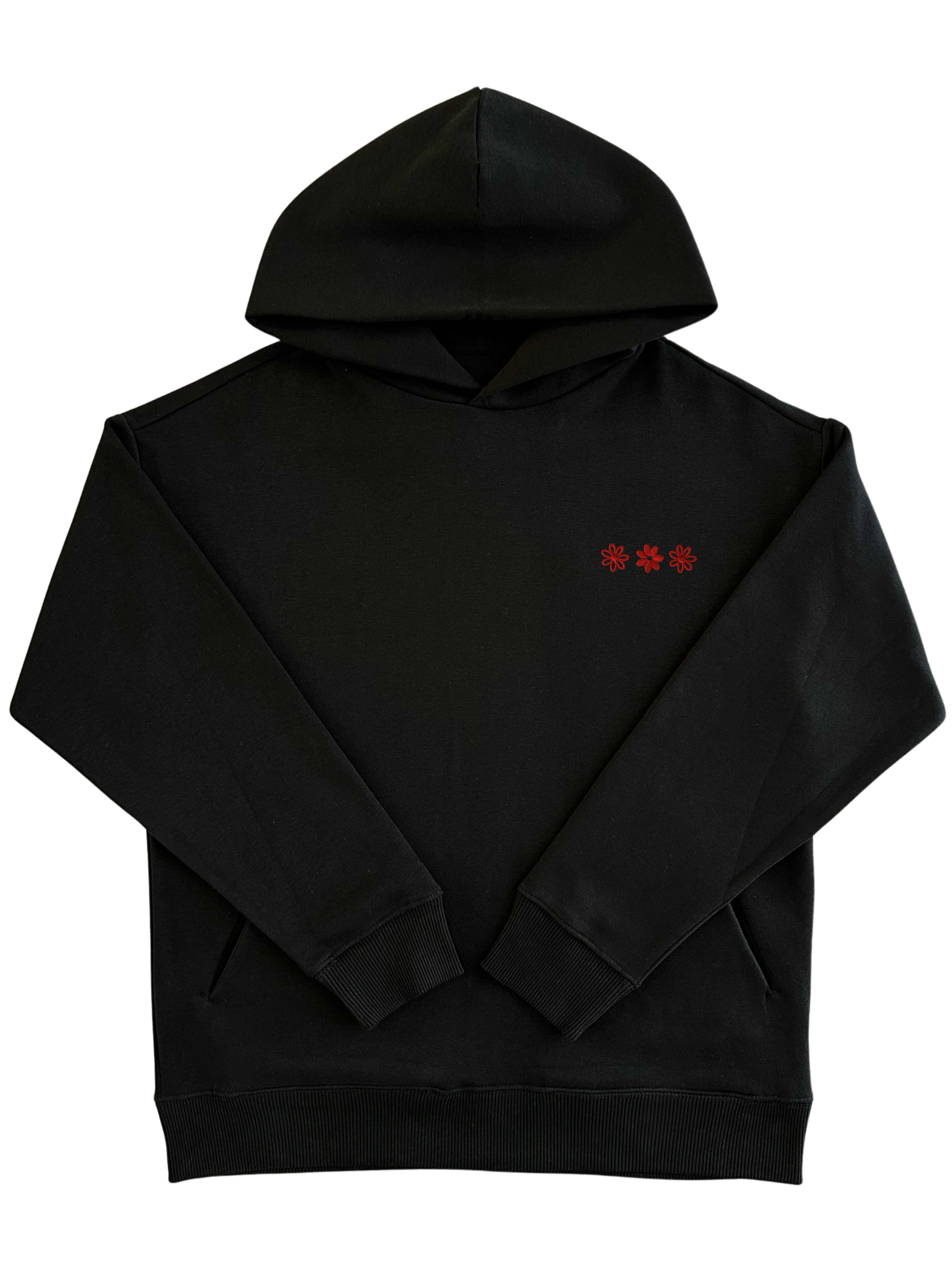 Hoodie Oversize "The Minimalist" – Molleton Premium (300g/m²) NOIR