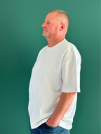 T-Shirt Oversize Premium unisexe – 100% Coton Bio (220g/m²) BLANC